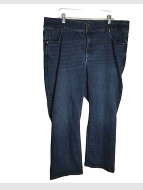 Lane Bryant Jeans Women's 26S Tighter Tummy High Rise Blue Denim Straight Leg